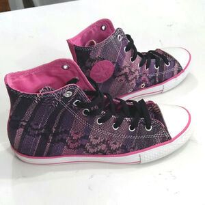 Converse All Star Dahlia black pnk Chucks athletic casual skater streetwear sz 6